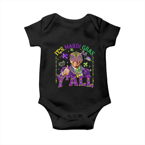 Funny Trump Mardi Gras Baby Onesie It's Mardi Gras Y'all TS09 Black Print Your Wear