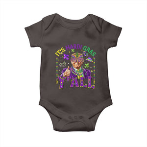 Funny Trump Mardi Gras Baby Onesie It's Mardi Gras Y'all TS09 Dark Chocolate Print Your Wear