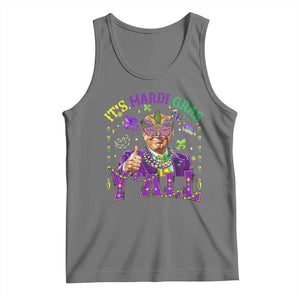 Funny Trump Mardi Gras Tank Top It's Mardi Gras Y'all TS09 Black Heather Print Your Wear