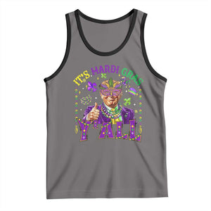 Funny Trump Mardi Gras Tank Top It's Mardi Gras Y'all TS09 Deep Heather Black Print Your Wear