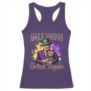 Trump Mardi Gras Racerback Tank Top Make Voodoo Great Again Voo Doo Doll TS09 Purple Print Your Wear