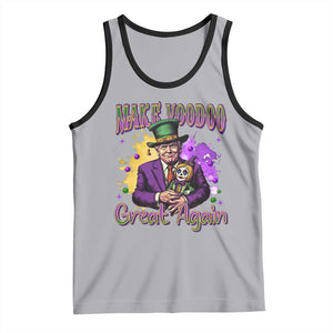 Trump Mardi Gras Tank Top Make Voodoo Great Again Voo Doo Doll TS09 Athletic Heather Black Print Your Wear