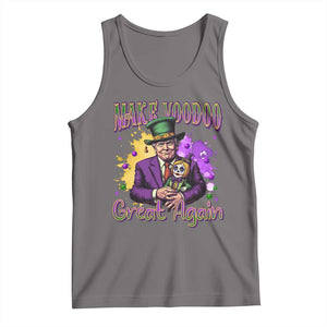 Trump Mardi Gras Tank Top Make Voodoo Great Again Voo Doo Doll TS09 Deep Heather Print Your Wear