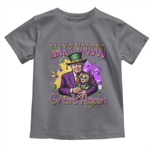 Trump Mardi Gras Toddler T Shirt Make Voodoo Great Again Voo Doo Doll TS09 Charcoal Print Your Wear