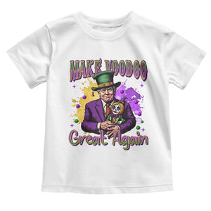 Trump Mardi Gras Toddler T Shirt Make Voodoo Great Again Voo Doo Doll TS09 White Print Your Wear