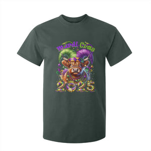 Mardi Gras 2025 T Shirt For Kid Cow Jester Outfit TS09 Dark Forest Green Print Your Wear