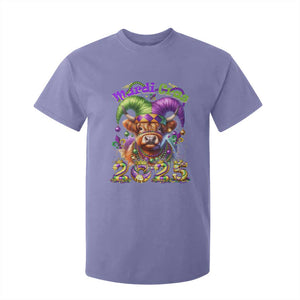 Mardi Gras 2025 T Shirt For Kid Cow Jester Outfit TS09 Violet Print Your Wear