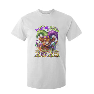 Mardi Gras 2025 T Shirt For Kid Cow Jester Outfit TS09 White Print Your Wear