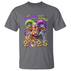 Mardi Gras 2025 T Shirt Cow Jester Outfit TS09 Charcoal Print Your Wear