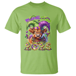 Mardi Gras 2025 T Shirt Cow Jester Outfit TS09 Lime Print Your Wear