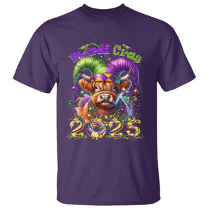 Mardi Gras 2025 T Shirt Cow Jester Outfit TS09 Purple Print Your Wear
