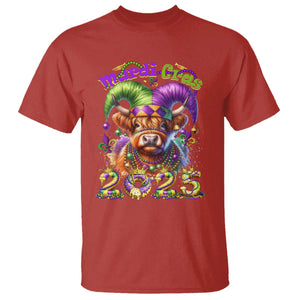 Mardi Gras 2025 T Shirt Cow Jester Outfit TS09 Red Print Your Wear