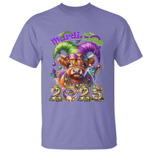 Mardi Gras 2025 T Shirt Cow Jester Outfit TS09 Violet Print Your Wear