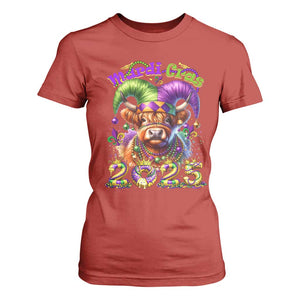 Mardi Gras 2025 T Shirt For Women Cow Jester Outfit TS09 Red Print Your Wear