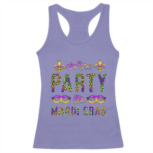 Ain't No Party Like Mardi Gras Racerback Tank Top TS09 Violet Print Your Wear
