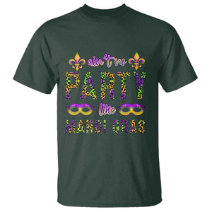 Ain't No Party Like Mardi Gras T Shirt TS09 Dark Forest Green Print Your Wear