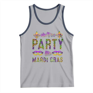 Ain't No Party Like Mardi Gras Tank Top TS09 Athletic Heather Navy Print Your Wear