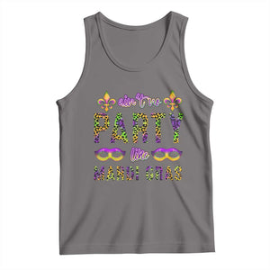 Ain't No Party Like Mardi Gras Tank Top TS09 Deep Heather Print Your Wear
