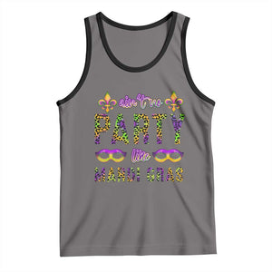 Ain't No Party Like Mardi Gras Tank Top TS09 Deep Heather Black Print Your Wear