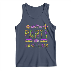 Ain't No Party Like Mardi Gras Tank Top TS09 Navy Print Your Wear