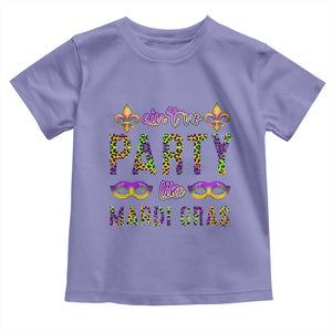 Ain't No Party Like Mardi Gras Toddler T Shirt TS09 Violet Print Your Wear