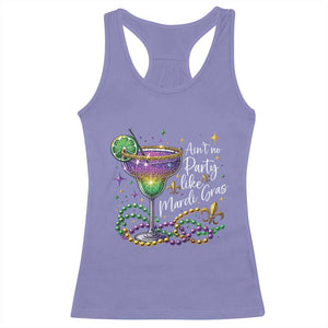 Ain't No Party Like Mardi Gras Racerback Tank Top Fat Tuesday Louisiana Drinking Team TS09 Violet Print Your Wear