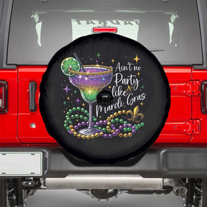 Ain't No Party Like Mardi Gras Spare Tire Cover Fat Tuesday Louisiana Drinking Team TS09 Black Print Your Wear