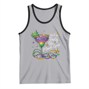 Ain't No Party Like Mardi Gras Tank Top Fat Tuesday Louisiana Drinking Team TS09 Athletic Heather Black Print Your Wear