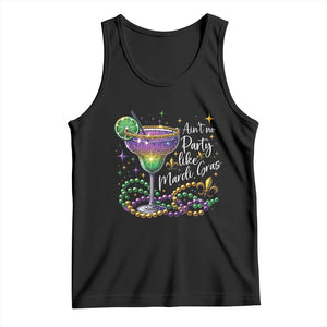 Ain't No Party Like Mardi Gras Tank Top Fat Tuesday Louisiana Drinking Team TS09 Black Print Your Wear