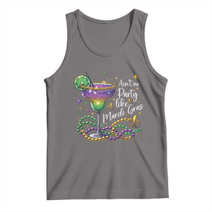 Ain't No Party Like Mardi Gras Tank Top Fat Tuesday Louisiana Drinking Team TS09 Deep Heather Print Your Wear