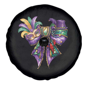 Coquette Bow Mardi Gras Spare Tire Cover New Orleans Carnival Beads Mask Crawfish TS09 Print Your Wear