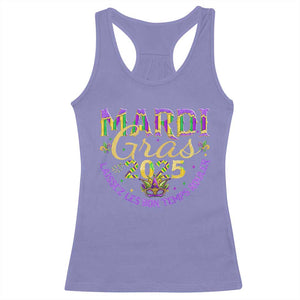 Mardi Gras 2025 Racerback Tank Top Laissez Les Bon Temps Rouler TS09 Violet Print Your Wear