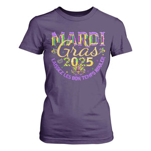 Mardi Gras 2025 T Shirt For Women Laissez Les Bon Temps Rouler TS09 Purple Print Your Wear