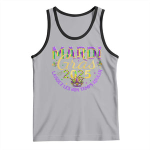 Mardi Gras 2025 Tank Top Laissez Les Bon Temps Rouler TS09 Athletic Heather Black Print Your Wear