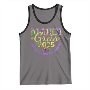 Mardi Gras 2025 Tank Top Laissez Les Bon Temps Rouler TS09 Deep Heather Black Print Your Wear