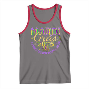 Mardi Gras 2025 Tank Top Laissez Les Bon Temps Rouler TS09 Deep Heather Red Print Your Wear