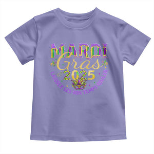 Mardi Gras 2025 Toddler T Shirt Laissez Les Bon Temps Rouler TS09 Violet Print Your Wear