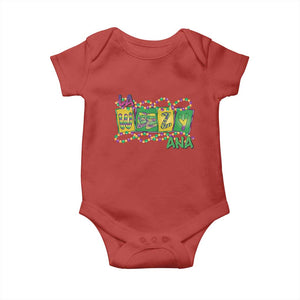 Mardi Gras La Weezy Ana Baby Onesie TS09 Red Print Your Wear