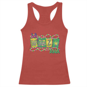 Mardi Gras La Weezy Ana Racerback Tank Top TS09 Red Print Your Wear