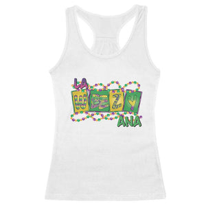 Mardi Gras La Weezy Ana Racerback Tank Top TS09 White Print Your Wear