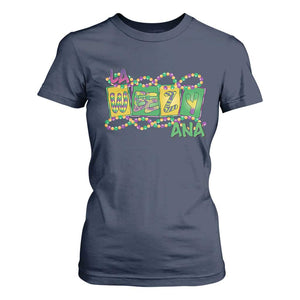 Mardi Gras La Weezy Ana T Shirt For Women TS09 Navy Print Your Wear