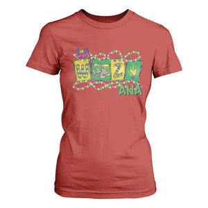 Mardi Gras La Weezy Ana T Shirt For Women TS09 Red Print Your Wear