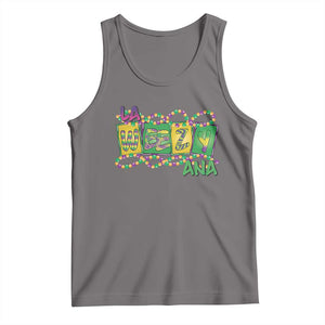 Mardi Gras La Weezy Ana Tank Top TS09 Deep Heather Print Your Wear
