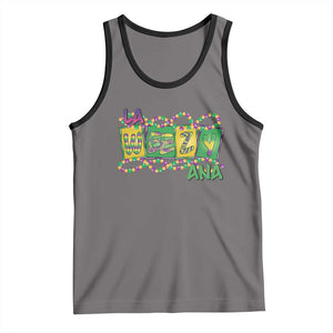 Mardi Gras La Weezy Ana Tank Top TS09 Deep Heather Black Print Your Wear