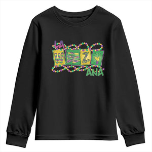 Mardi Gras La Weezy Ana Youth Sweatshirt TS09 Black Print Your Wear