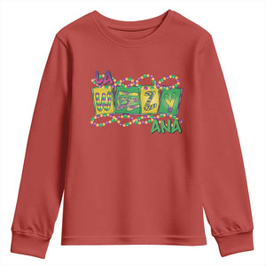 Mardi Gras La Weezy Ana Youth Sweatshirt TS09 Red Print Your Wear