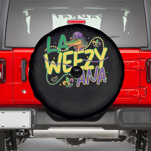 Mardi Gras Spare Tire Cover La Weezy Ana Hip Hop Aligator Louisiana TS09 Black Print Your Wear
