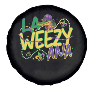 Mardi Gras Spare Tire Cover La Weezy Ana Hip Hop Aligator Louisiana TS09 Print Your Wear