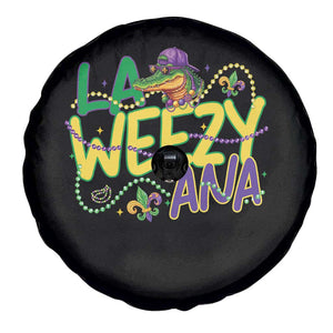 Mardi Gras Spare Tire Cover La Weezy Ana Hip Hop Aligator Louisiana TS09 Print Your Wear
