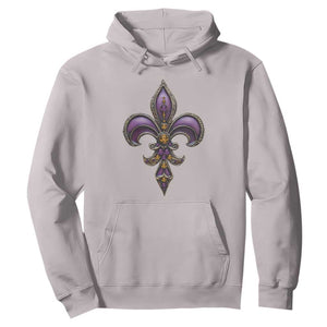 Louisiana Aesthetic Fleur De Lis Hoodie TS09 Ice Gray Print Your Wear